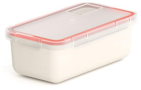 Valira Porta alimentos - Contenedor hermético de 0,75 L hecho en España, color blanco