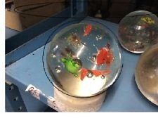 Zen Man Boule en verre qui coule d'eau, fontaine d'intérieur, fontaine à bonsaï