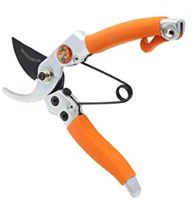 GARTENPAUL Bypass Damen-Gartenschere Ladyschere mit Drahtschneider, Floristenschere Frauen Garten-Schere für kleine Hände, Astschere Rosenschere Pflanzenschere Gartengeräte Trimmschere