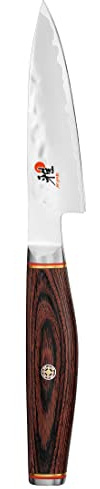 Miyabi 234072-091-0 Shotoh Zubereitungsmesser, Stahl, 90 mm, silber / braun, 30,5 x 7,7 x 2,7 cm