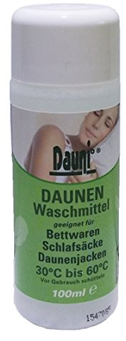 Dauni - Daunen Waschmittel für vollwaschbare Bettwaren mit Federn und Daunen, 100 ml