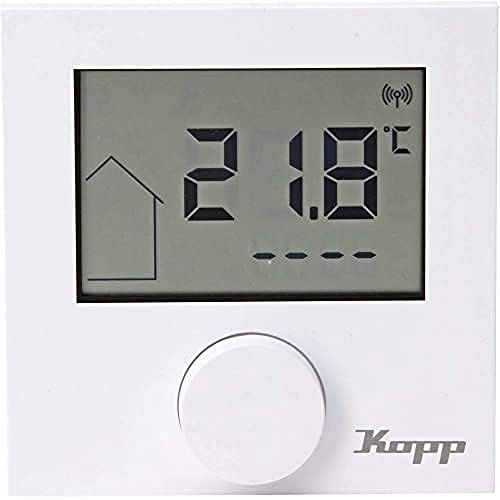 Kopp Free Control - Termostato inalámbrico para Suelo Radiante, Color Blanco