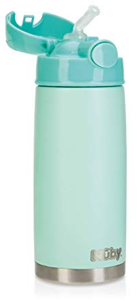 Nûby - Pastel Stainless Steel Thermos Mug - 420 ml - 2 Years +, Green