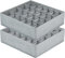 joyoldelf Lot de 2 Organisateur de Tiroir Pliable Non-tissé pour sous-vètements, Soutien-Gorges, Chaussettes Boîte de Rangement à Compartiment Gain de Place, Rangement Chaussettes (Gris)
