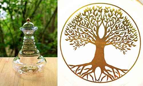 Natures-Design Carafe Alladin avec arbre de vie en or 1,3 l
