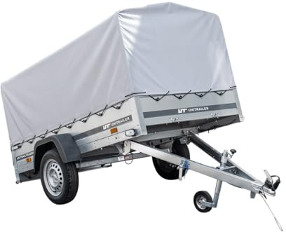 UNITRAILERAnhänger Pkw 230x125 Garden Trailer 230 Kipp Unitrailer 750 kg mit Stützrad, Hochplane und Hochspriegel