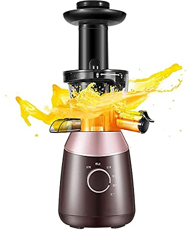 SMSOM Máquinas de expresión, extractor de expresión de masticación lenta, exprimidor de prensa en frío, motor silencioso, jugo de mayor rendimiento de jugo extractor de jugo para frutas y verduras, BP