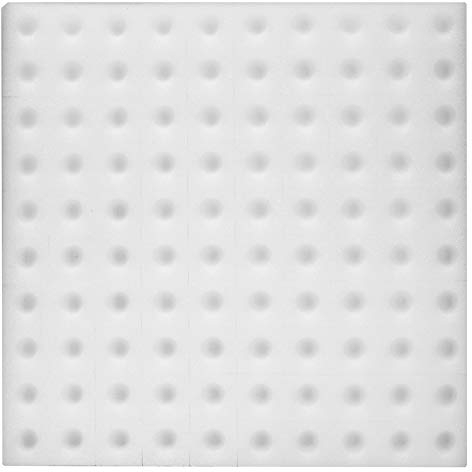 TOPINCN hydroponischer Schwamm 100Pcs Hydroponic Schwamm Pflanzen Gartenwerkzeug Quadratische Sämling Schwämme für Gewächshaus