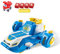 Super Wings World Flugzeuge Spielset mit 2 Zoll Jett Transforming Flugzeug, verwandelt Sich in eine verschiebbare Landebahn coolen Sounds und Lichtern, Transformable Spielzeug für Kinder ab 3 Jahren