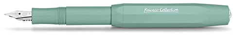 Kaweco COLLECTION Füllhalter Smooth Sage I Premium Füllfederhalter für Tintenpatronen mit hochwertiger Stahlfeder I Sport Füller 13 cm I Federbreite: B (Breit)