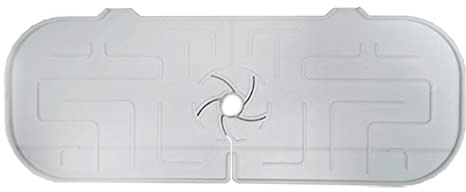 Silicone Faucet Splash-Proof Pad Washbasin Faucet Water Catcher Mat Faucet Sink Splash-Proof Pad Rubber Drying Mat Hot (Color : White)