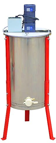 WRJAHCG Extracteur de Miel Electrique, Inoxydable Extracteur De Miel 2/3/4 Cadre, avec Couvercle Transparent Hauteur Réglable, pour Les Grandes Et Petites Fermes Apicoles,2 Frames