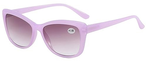 VEVESMUNDO Damen Lesebrille Sonnenlesebrille Katzenaugen Groß Getönte Sonne Lesehilfe Sehhilfe mit uv-sonnenschutz +1.0,+1.5,+2.0,+2.5,+3.0,+3.5,+4.0
