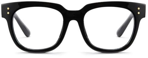 Cyxus Nerd Brille Ohne Stärke Blaulichtfilter Brille Herren Damen Mode Retro Brillenfassung Stil für PC TV Tablet Unisex 8153