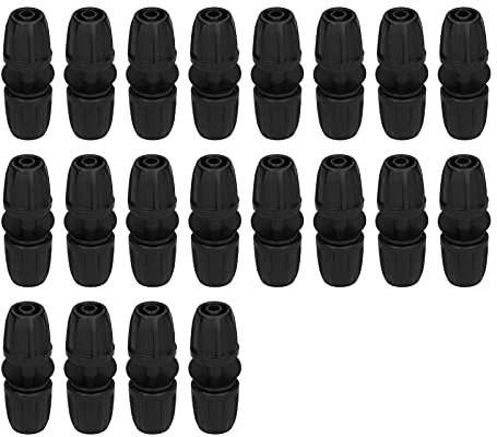 Connettore per Tubo Flessibile Dritto 8/11 da 20 Pezzi, Connettore per Tubo Flessibile Dritto con Serratura Raccordi per Irrigazione con Connettore per Tubo da Giardino