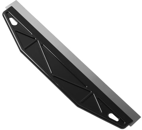 Paint Trim Guard 12inch Multi-Purpose Straight Edge Tool Stainless Steel Paint Shield Wallpaper Scraper for Cutting in Precision Paint Smearing Cutting Repairing Painting Measurement (Black)