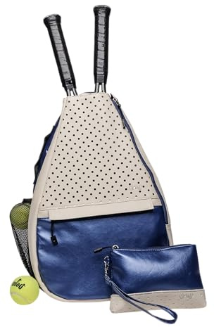 Glove It Signature Tennis Backpack for Women, Lightweight Ladies Tennis Bag & Sling Backpack for 2 Racquets, Balls, Water Bottle - Ocean Key