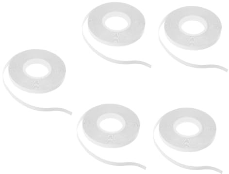 NUOBESTY 5 nastro biadesivo lavare via il nastro lavare il da imbastitura millechiodi biadesivo double sided tape fisso temporaneo per abbigliamento in tessuto