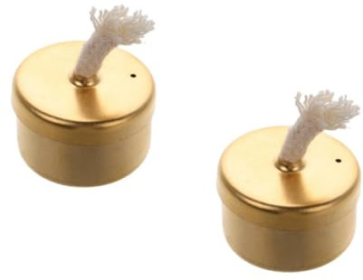 iplusmile 2pcs Portable Mini Spirit Burner Alcohol Stove Camping Alcohol Heater Indoor Burner Lamp Laboratory Lamp Mini