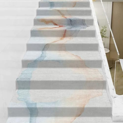 Lorxilar Tapis D'escalier Intérieur Antiderapant Escalier Marchettes D Escaliers Rouleau Complet De Tapis D'escalier Auto-adhésif D,0.7x1m/27.6x39.4in