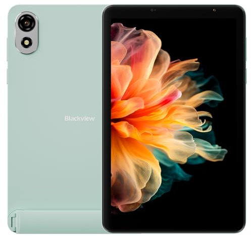 Blackview ZENO 1 Tablet Android 15 AI, 8'' HD+, 18GB+ 256GB(2TB Externa), 3 Asistentes Inteligentes AI, 8.2mm Ultra Delgado, Dual SIM 4G WiFi 5, Cámara 8MP+8MP, Altavoces Dual Box, GPS, Verde