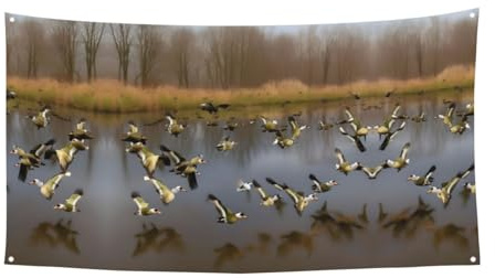 Jagd fliegende wilde Enten Druck Halloween Dekoration Banner Geburtstag Jahrestag Urlaub Abschluss Hochzeit Party