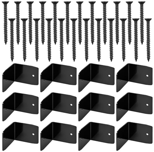 Rafter Clips Brackets 12 Pieces Steel Corner Braces Roof Brackets