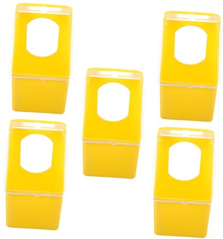 DOITOOL 5pcs Hanging Pet Feeder for Dove Cage Pigeon Food Feeder Lid Bird Feeding Box for Parakeet Quail Poultry Water Dispenser