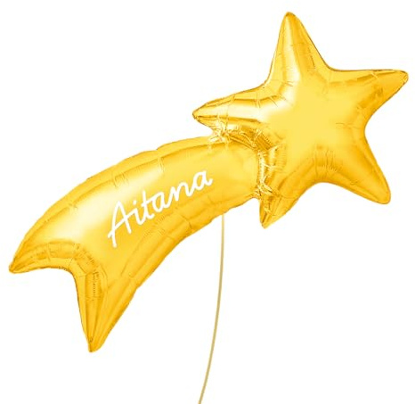 OH YEAH Folienballon, Sternschnupfen, personalisierbar, Weihnachtsdekoration, Familienfeiern, Schulen und Schaufenster, Weihnachtsveranstaltungen, wählen Sie Ihren Namen