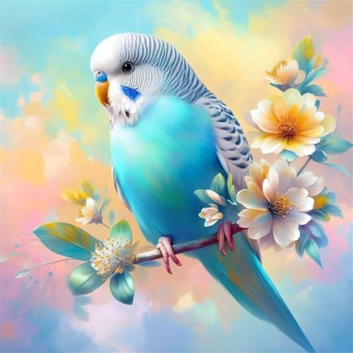 Qihensail Vogel Diamond Painting Erwachsene Adult,DIY Diamant Painting Bilder,Daiments Painting Erwachsene Für Home Wand Decor,Frauen Geschenk. (Vogel)