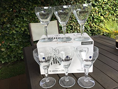 Affligem Lot de 6 verres à bière de 25 cl chacun