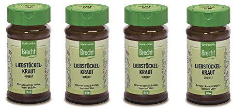 Gewürzmühle Brecht Liebstöckelkraut gerebelt, bio, Glas, 4 x 12,5g