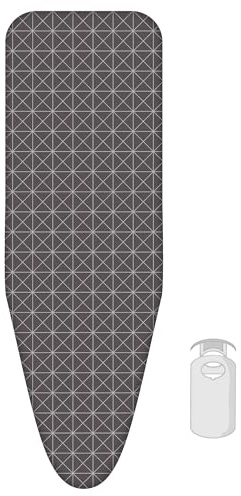 Laundryspecialist Bügeltischbezug Classic – 2-lagig und mit 3MM Schaumstoff ausgestattet – Größe L für eine Breite von 38 bis 45 cm und eine Länge von 120 bis 125 cm – Universal-Bügelbezug