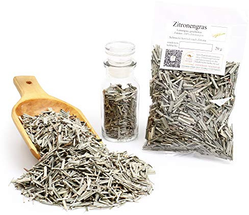 Zitronengras getrocknet, Lemongras geschnitten, Tofugewürz, Wok Asia Gourmet Gewürz, Thai lemongrass cut, Backzutaten, Universalgewürz glutenfrei, 20g