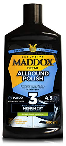 Maddox Detail - Allround Polish 500ml | Lucidante Auto Professionale | Lucidatura Auto Graffi in 1 Passaggio | Rimuove Segni e Protegge la Vernice | Lucidante Auto Intenso | Polish Auto