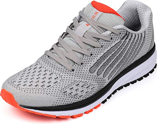 WHITIN Turnschuhe Herren Damen Hallenschuhe Turnschuhe Sneakers Für Männer Sportschuhe Straßenlaufschuhe Atmungsaktiv Sommer Joggingschuhe Fitness Schuhe Hellgrau Größe 44