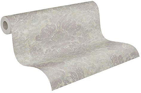 Carta Da Parati Damasco Alena - St. Petersburg Metropolitan Stories 2 A.S. Création Carta da parati tessuto non tessuto 10.05 m x 0.53 m Beige Grigio Prodotto in Germania 379014 37901-4