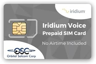 OSAT Iridium Satellite Carte SIM prépayée | Couverture mondiale | Communication fiable | Fonctionne avec les appareils Iridium | Utilisation d’urgence et à distance