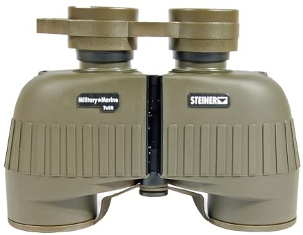 Steiner Military Marine 7x50 Fernglas, High-Definition-Optik, Sports-Auto-Focus, Nano-Protection, ComfortGrip