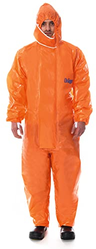 Dräger SPC 4400 CLF begrenzt wiederverwendbarer Schutzanzug gegen Staub und Flüssigkeiten | hohe Beständigkeit gegen Lack & Chemikalien | Gr. XXL
