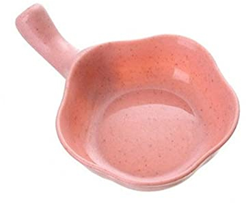 TOMYEUS Gravy boat Multi-purpose Assorted Seasoning Gravy Boats Sugar Salad Tomato Paste Sauce Dishes Kitchen Flower Shape Dip Seasoning Bowl Dish Salad dressing gravy boat (Color : Pink)