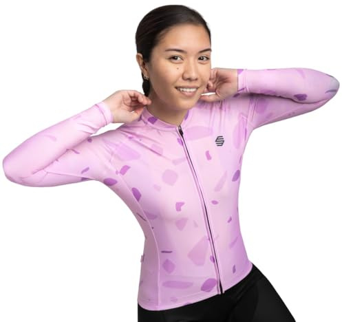SIROKO - Langärmeliges Radtrikot für Damen M2 Annie - M - Lavendel