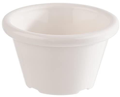 APS 40761 Dipschälchen, 12er-Set, Kunststoff, Ø 6 cm, Höhe 3,5 cm, weiß
