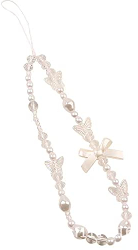 VICZON Handy Lanyard, Handgemachte Anti-Lost Handyhülle Anhänger Anhänger Kette, Handy-Anhänger, Telefon Lanyard Handschlaufe Handgelenkschlaufe Perlen Kette Lanyard Schmuck