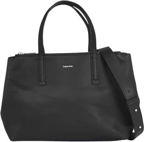 Calvin Klein Damen Tasche Must Tote Mittelgroß, Schwarz (Ck Black), Einheitsgröße