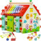Sherwood Store Multifunktionales pädagogisches Holzhaus für Kinder ab 3 Jahren, Montessori-Spielzeug, sensorische Entwicklung des Kindes, regt seine Fantasie an