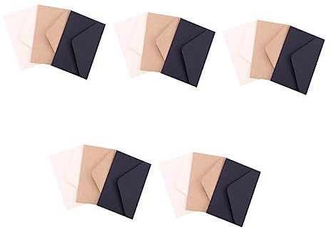 EXCEART 60 Stk Umschlag Umschläge Aus Braunem Papier Danke Kartenumschläge Mini-münzhülle Leere Karten Braune Umschläge Leere Umschläge Muschelschale Kraftpapier Lagerung Liebesbrief
