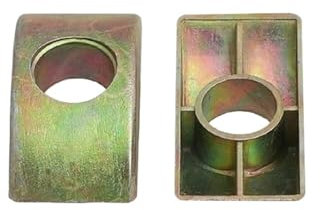 5/10/20 Stück M8 Farbe Verzinkung Halbmond/Halbmond Mutter Unterlegscheiben for Etagenbett Kinderbetten Möbel Verbindungsschrauben Montagebeschläge (Size : M8-20pcs)