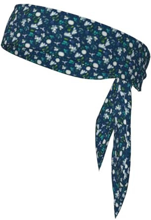Grass and Dove Schweißabsorbierendes Bandana-Stirnband, perfekt für Outdoor-Sport, Tennis, Laufen, Radfahren, Unisex-Stirnband für Damen und Herren