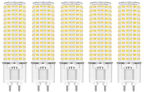 enwant Lampadina LED G12 a ioduri metallici sostitutiva 18W, lampadina LED CMH-T T6, Bi Pin MasterColor CDM-T HID sostituzione 85V-265V, 5 pezzi(Cool White)